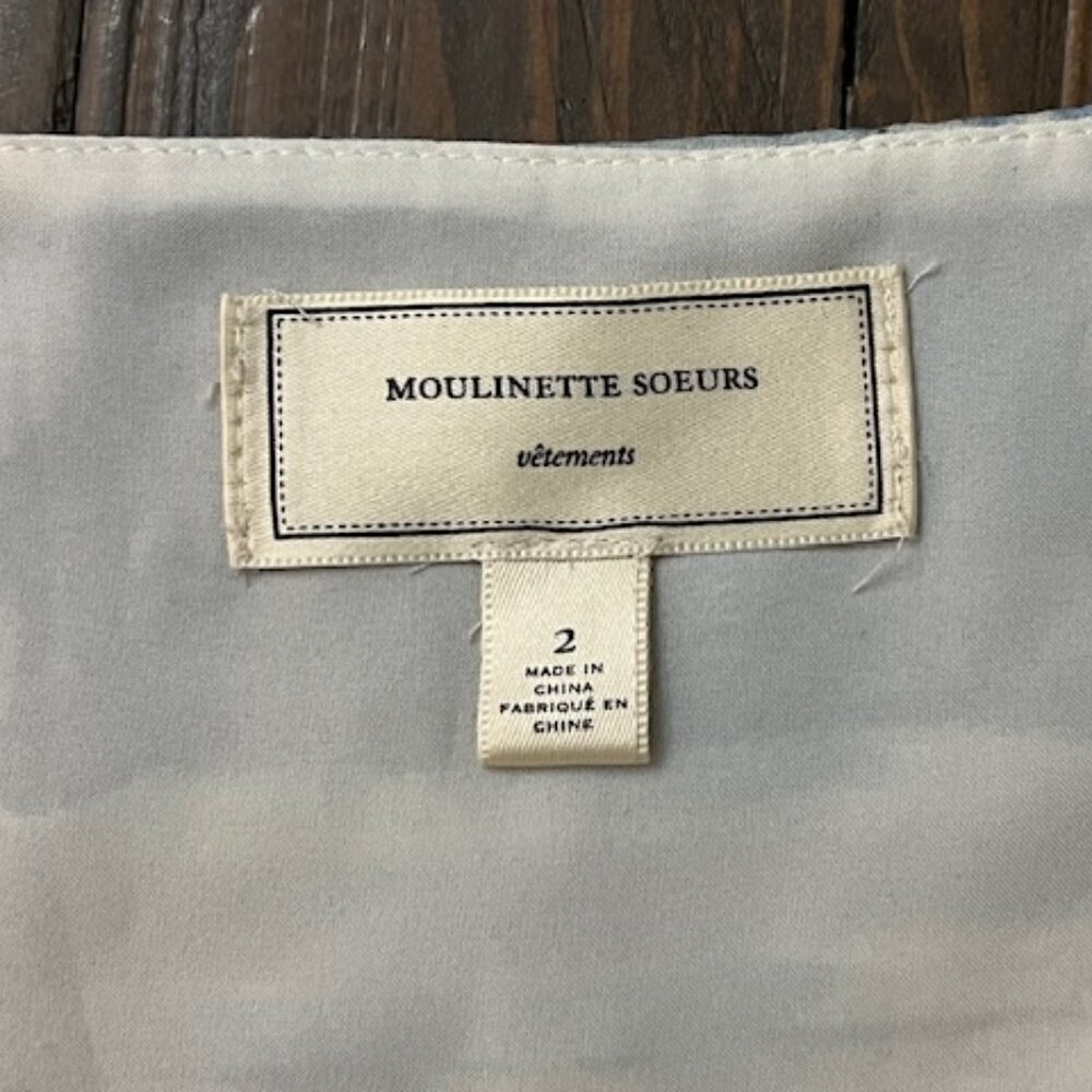 Anthropologie Moulinette Soeurs Montserrat Dress Silk Blend Muted Floral Size 2 - Picture 7 of 7
